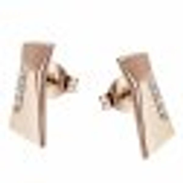 Ohrstecker 375 Roségold Glänzend 8 Brillanten weiß günstig online kaufen