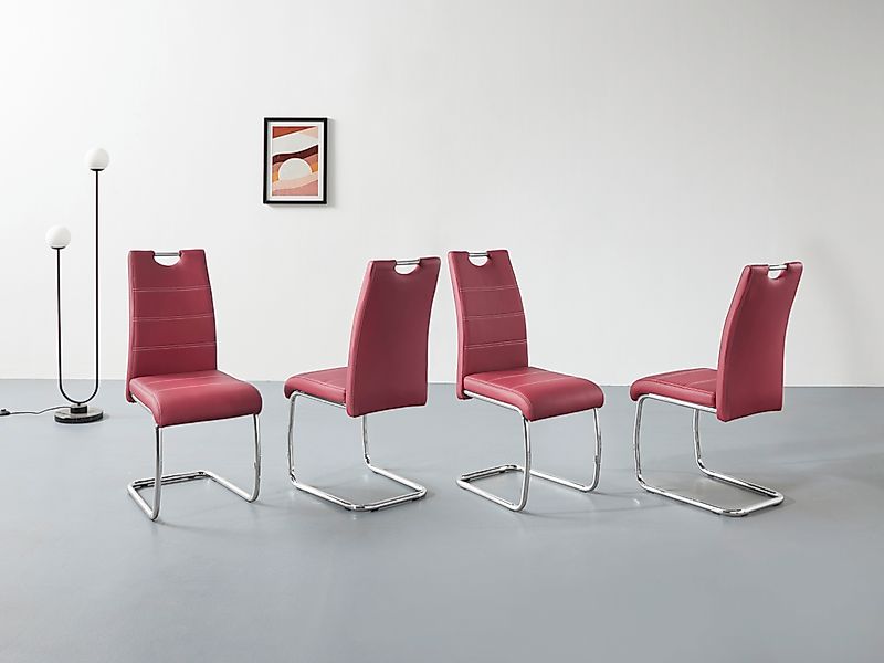 HELA Freischwinger »Flora, Esszimmerstühle« (Set) 4 Stk. Kunstleder Schwing günstig online kaufen