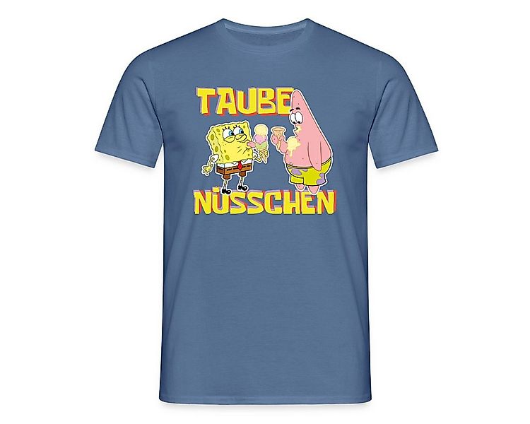 Spreadshirt T-Shirt SpongeBob Schwammkopf Taube Nüsschen Patrick Eis Männer günstig online kaufen