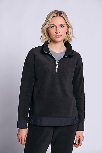 Gina Laura Sweatshirt Fleece-Sweatshirt Stehkragen Langarm Taft-Saum günstig online kaufen