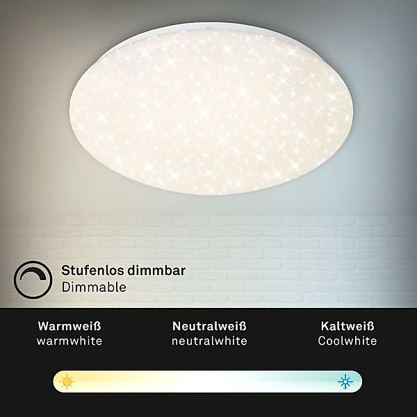 Briloner Leuchten LED Deckenleuchte 3367-216, Dimmfunktion, günstig online kaufen