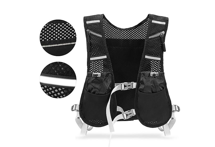 REDOM Trinkrucksack Laufweste Unisex Reflektierend Laufrucksack Brustgurte günstig online kaufen