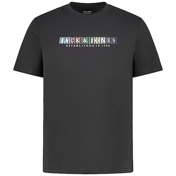 Jack&Jones T-Shirt mit Label-Print Farbe schwarz Größe: 3XL günstig online kaufen