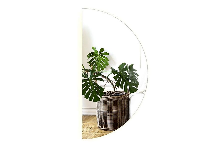 Tulup LED-Lichtspiegel Wandspiegel Halbrund Badspiegel Rund Spiegel Halbkre günstig online kaufen