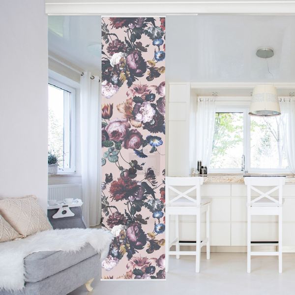 Bilderdepot24 Schiebegardine Flächenvorhang blickdicht Blüten Tulpen günstig online kaufen