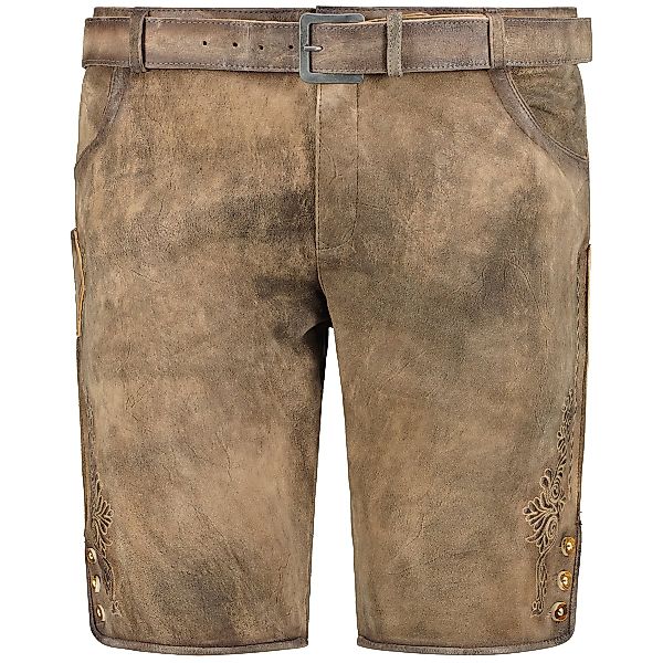 Maddox Kurze Lederhose ohne Latz Farbe braun Größe: 30 günstig online kaufen