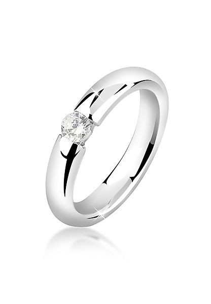 Nenalina Verlobungsring Damenring Solitär mit Zirkonia günstig online kaufen
