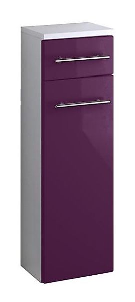 Unterschrank 25 PARMA Held Möbel Weiß / Aubergine günstig online kaufen