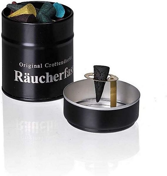 Crottendorfer Duftkerze Räucherfass mit 20 Räucherkerzen - Bunte Mischung günstig online kaufen