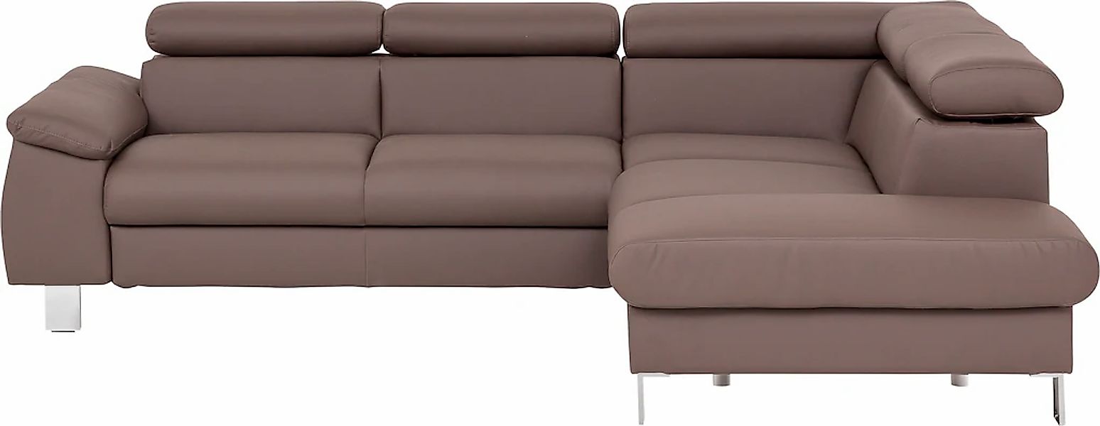 COTTA Ecksofa "Komaris L-Form", inklusive Kopf- bzw. Rückenverstellung, wah günstig online kaufen