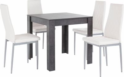 INOSIGN Essgruppe Set, 5 Stk. tlg. mit Tisch in schieferfarben, Breite 80 c günstig online kaufen
