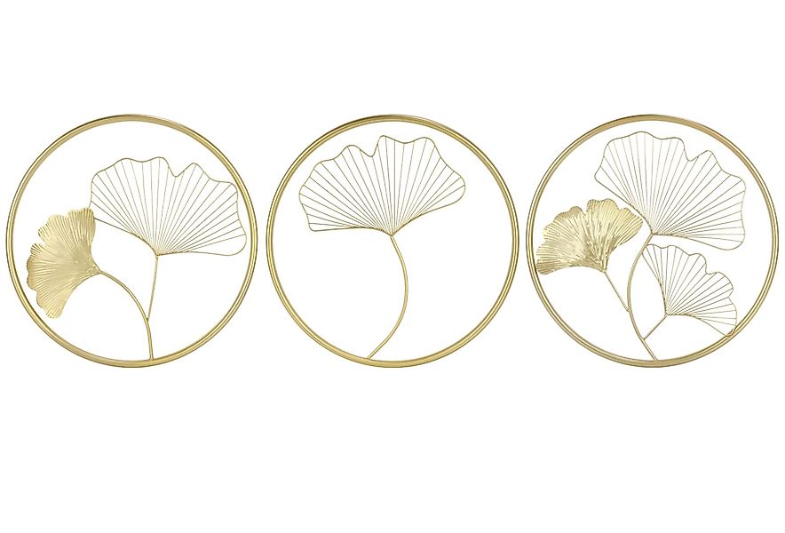 OKWISH Wanddekoobjekt 3er Wandskulpturen 3D Gold günstig online kaufen