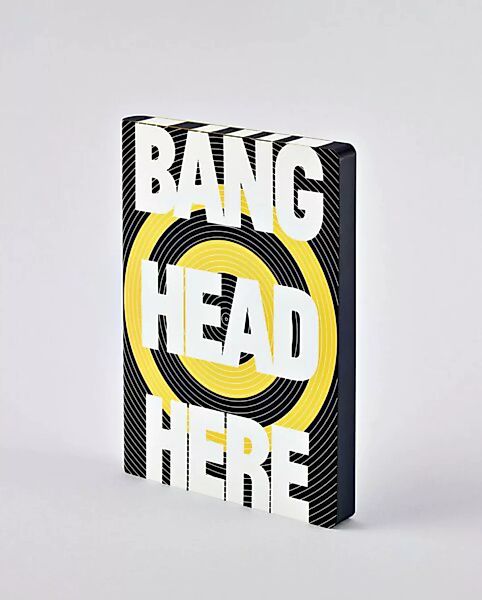 Bang Head Here - Premium Notizbuch Mit Ledereinband günstig online kaufen