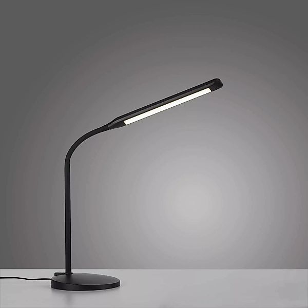 JUST LIGHT. LED-Tischleuchte Elly, ABS, CCT, dimmbar schwarz günstig online kaufen