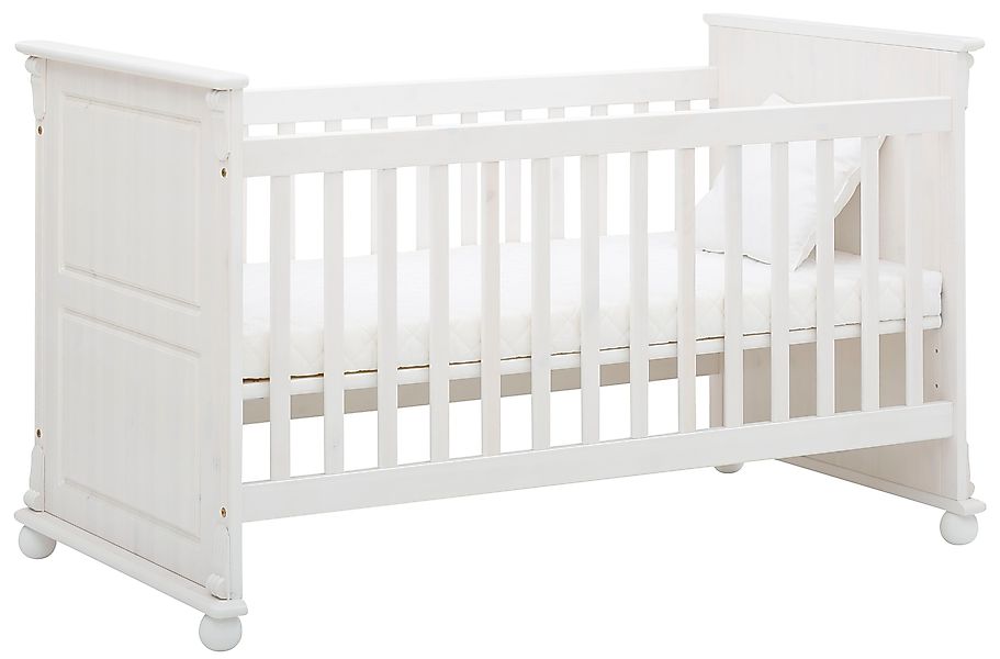 Lüttenhütt Babybett "Aimo. Landhausstil, mit Kassetten, stabile und hochwer günstig online kaufen