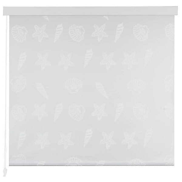 vidaXL Duschvorhang Duschrollo 140x240 cm Seesternmuster günstig online kaufen