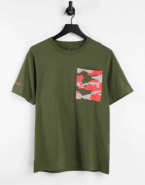 Calvin Klein – Sport – T-Shirt-Grün günstig online kaufen