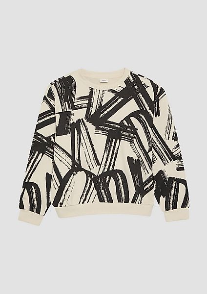 s.Oliver Sweatshirt Sweatshirt Sweatshirt mit All-over-Print günstig online kaufen