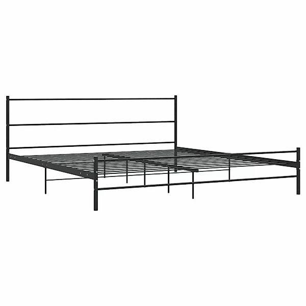 vidaXL Bettgestell Schwarz Metall 180x200 cm Modell 3618457 günstig online kaufen