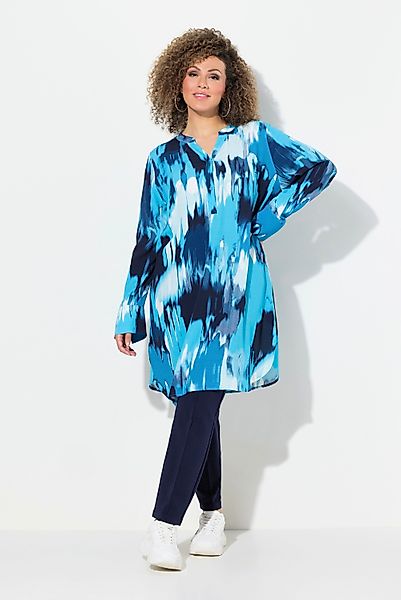 Ulla Popken Tunika Longtunika A-Linie Tunika-Ausschnitt günstig online kaufen