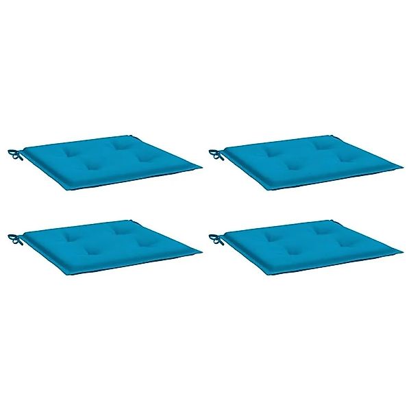 vidaXL Gartenstuhl-Kissen 4 Stk Blau 40x40x4 cm Oxford-Gewebe 47591 günstig online kaufen