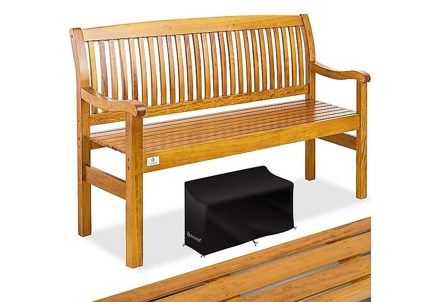 KESSER Gartenbank, Gartenbank Holz Holzbank wetterfest Parkbank Massivholz günstig online kaufen