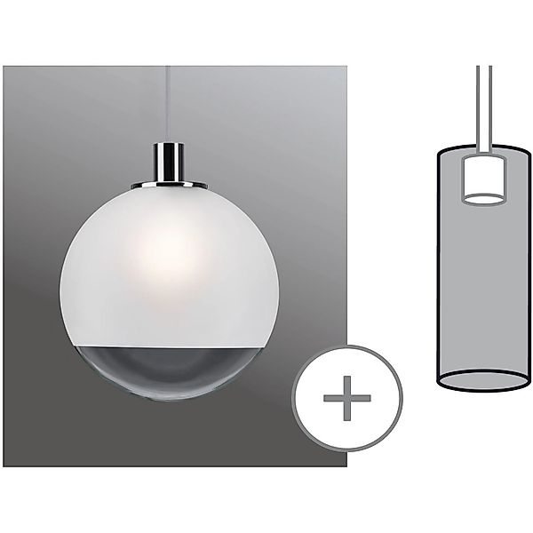 Paulmann "URail Schirm 2Easy Alari 300mm Satin/Klar" günstig online kaufen