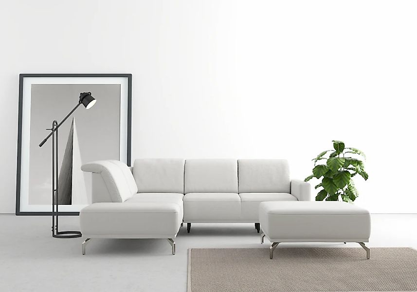 sit&more Ecksofa "Bailando L-Form" wahlweise mit Kopfteilverstellung und Vo günstig online kaufen