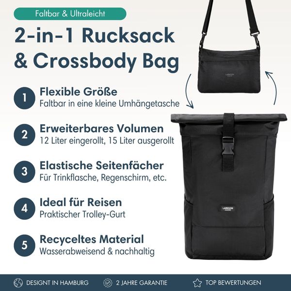 LARKSON Cityrucksack Arne Packable Rucksack (1-tlg), günstig online kaufen