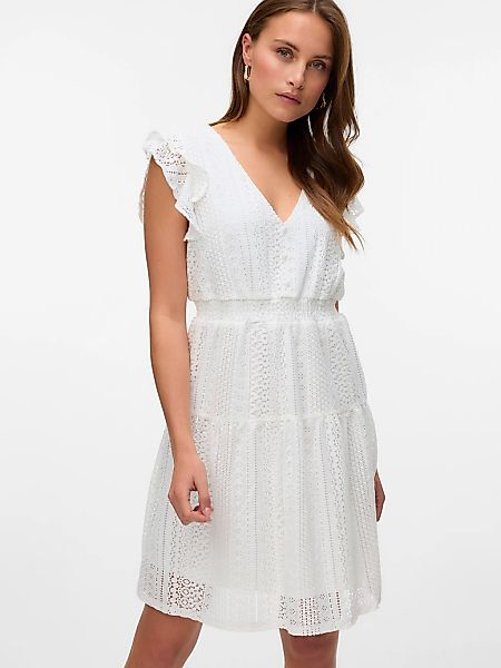 Vero Moda Minikleid "VMHONEY LACE V-NECK SHORT DRESS WVN GA" günstig online kaufen