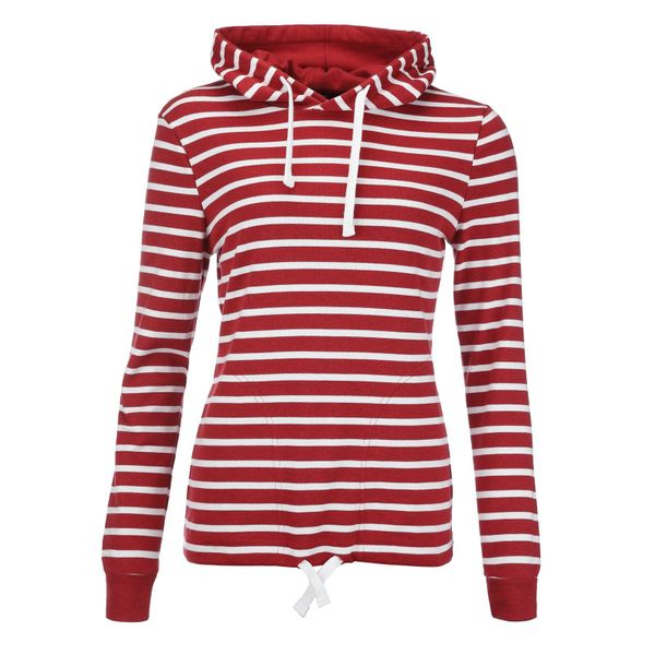 modAS Kapuzenpullover Damen Kapuzenshirt Maritim gestreift günstig online kaufen