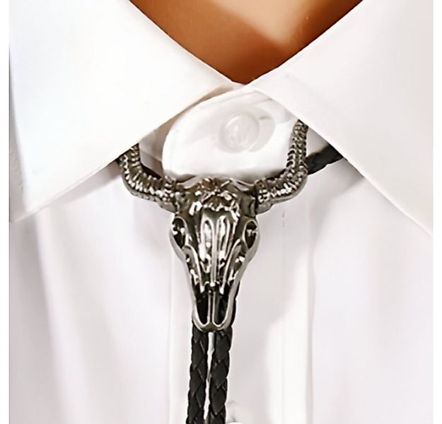 Ware aus aller Welt Krawatte Bolo Krawatte mit Longhorn und Kordel Western günstig online kaufen