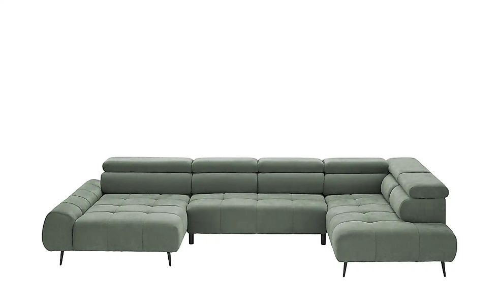 switch Wohnlandschaft  Mavel ¦ grün ¦ Maße (cm): B: 367 H: 93 T: 208.0 Pols günstig online kaufen