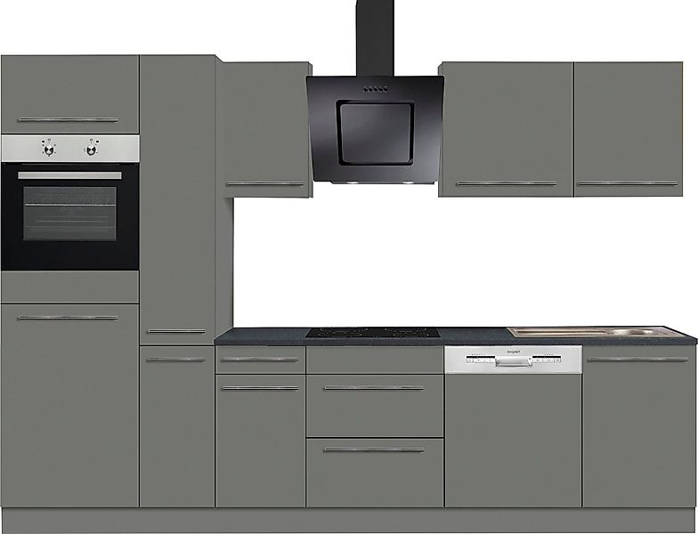 OPTIFIT Küchenzeile Bern, Breite 300 cm, höhenverstellbare Füße, wahlweise günstig online kaufen