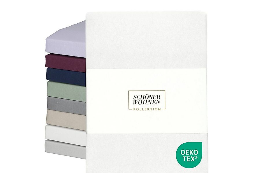 SCHÖNER WOHNEN-Kollektion Spannbettlaken BASIC Spannbettlaken, Mischgewebe, günstig online kaufen