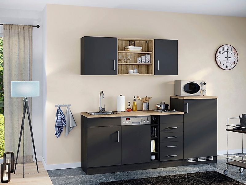 KOCHSTATION Küche »KS-Mali« Breite 210 cm, mit E-Geräten günstig online kaufen