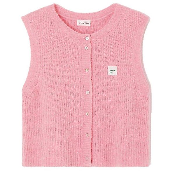 American Vintage Longweste Weste EAST mit Alpaka in Rosa günstig online kaufen