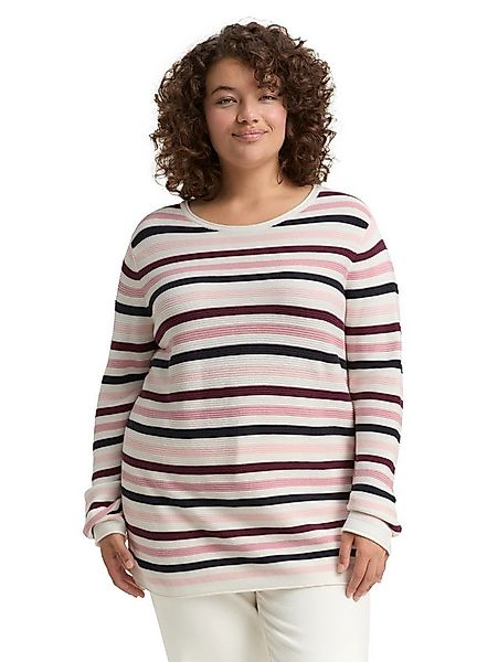 TOM TAILOR PLUS Strickpullover aus Bio-Baumwolle günstig online kaufen