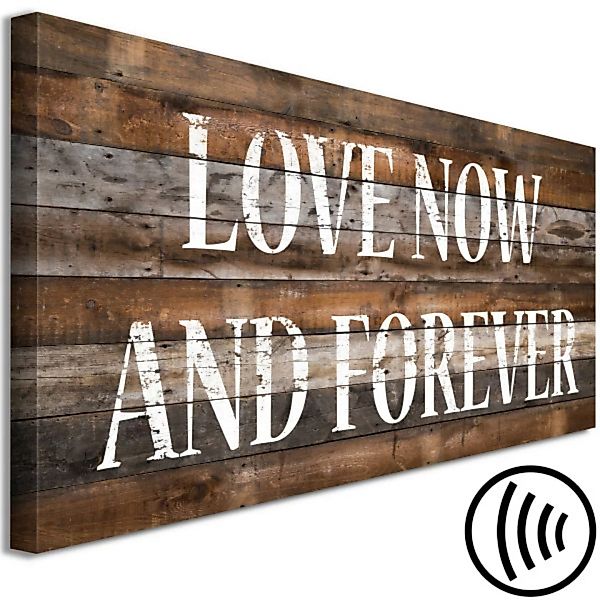 Leinwandbild Love Now and Forever (1 Part) Narrow XXL günstig online kaufen