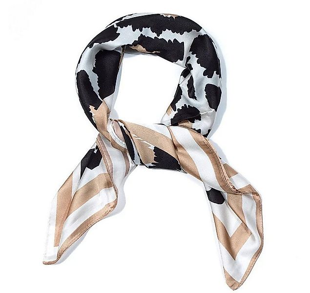 MIRROSI Nickituch Vierecktuch ca. 68x68cm Leo Muster, Damen Halstuch deal f günstig online kaufen