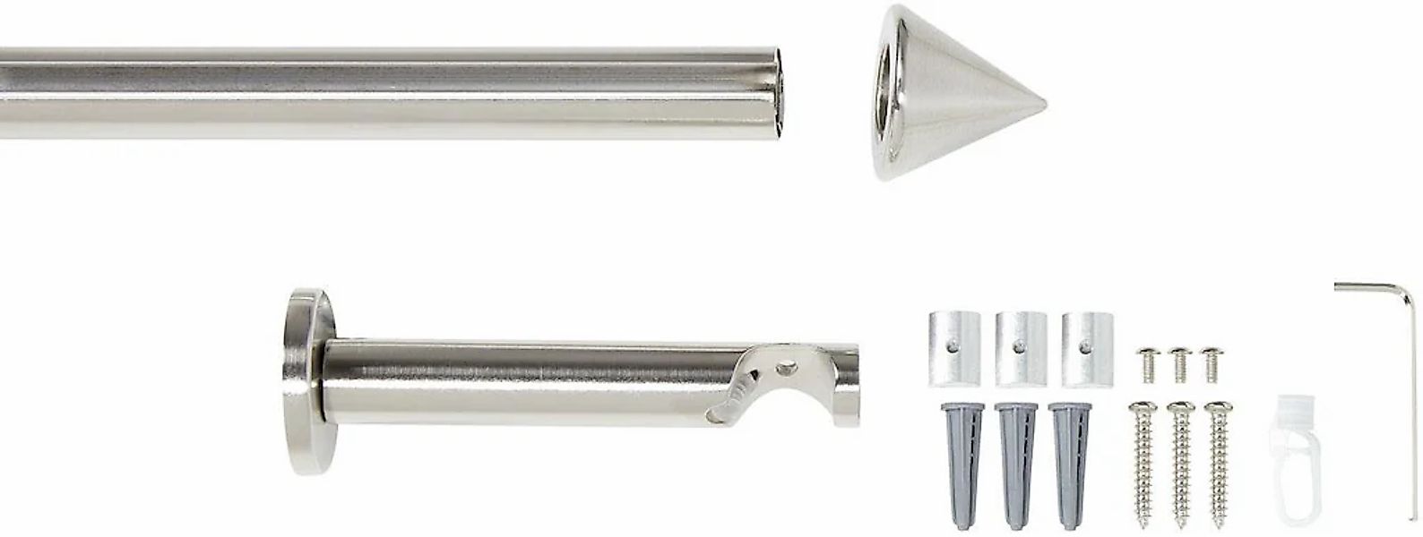 Good Life Innenlaufschiene "Punta" Ø 20 mm 1 läufig-läufig Fixmaß günstig online kaufen