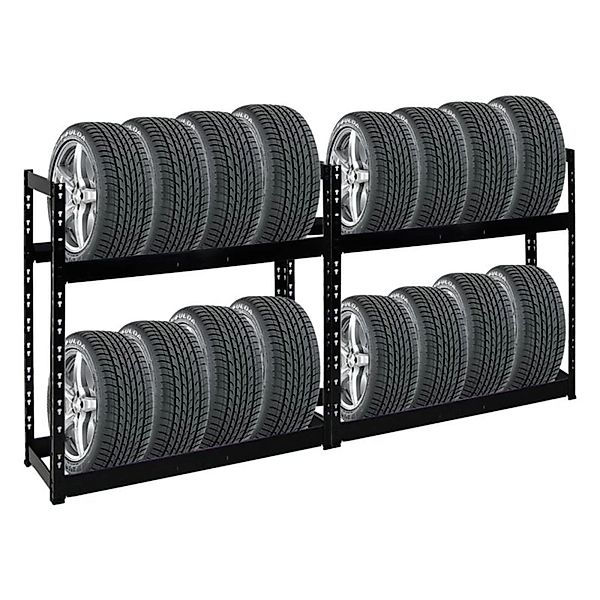 PROREGAL Mega Deal 2x Reifenregal Tiger HxBxT 100 x 110 x 35 cm bis zu 16 R günstig online kaufen