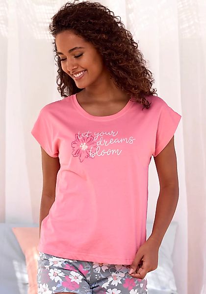 Vivance Dreams Pyjamaoberteil, mit schönem Frontprint günstig online kaufen