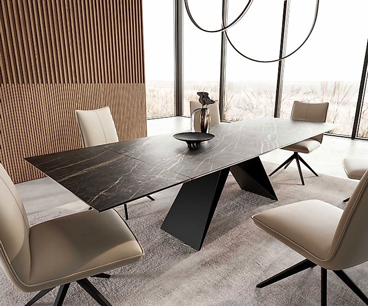 DELIFE Esstisch Edge, Keramik Laminam®Noir Desir günstig online kaufen