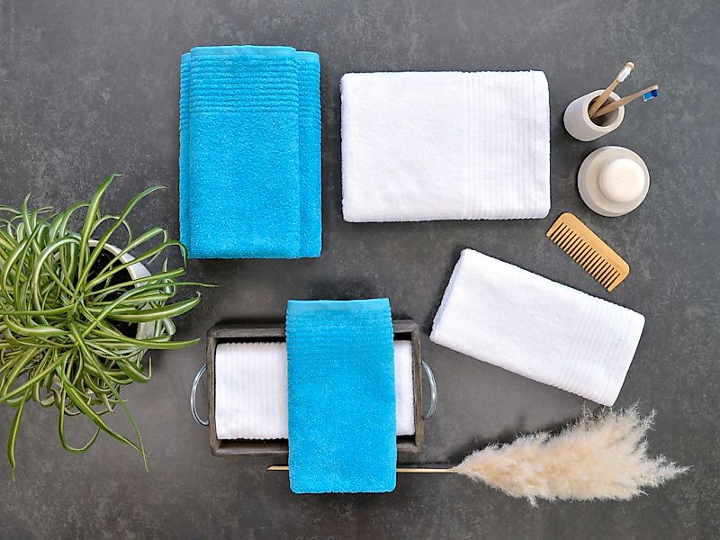 Dyckhoff Handtuch Set "Brillant" Set 6 Stk. Walkfrottee mit Streifenbordüre günstig online kaufen