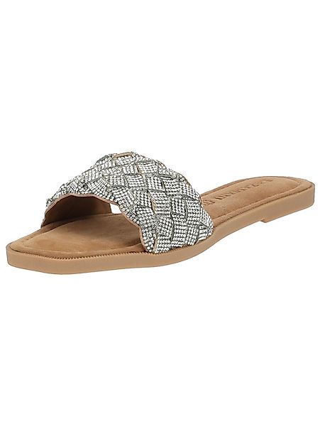 Lazamani Pantoletten Leder/Textil Pantolette günstig online kaufen