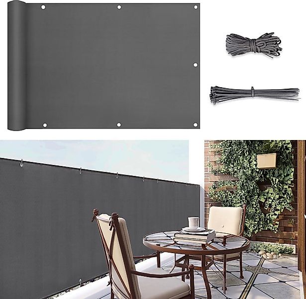 SUNULA Balkonsichtschutz Balkonsichtschutz PES 170 g/m² Blickdicht UV- & We günstig online kaufen