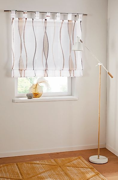 OTTO home Raffrollo "Dimona" mit Schlaufen Transparent, Voile, Polyester günstig online kaufen