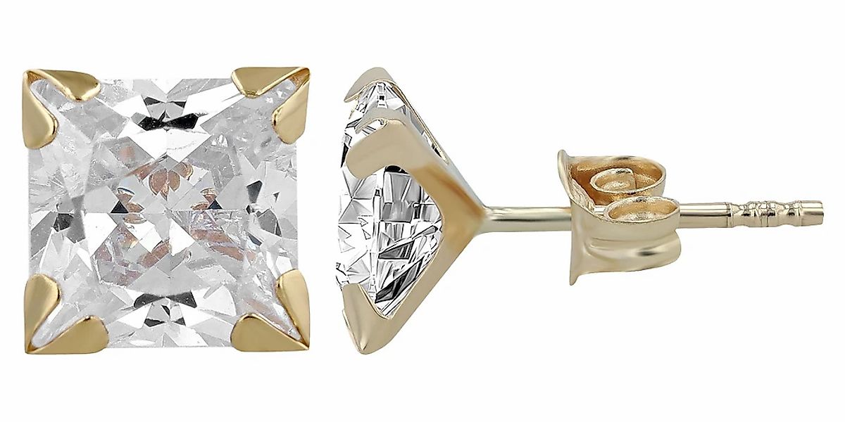 Adelia´s Paar Ohrhänger "Damen Ohrringe – Ohrstecker aus 333 Gold mit Zirko günstig online kaufen