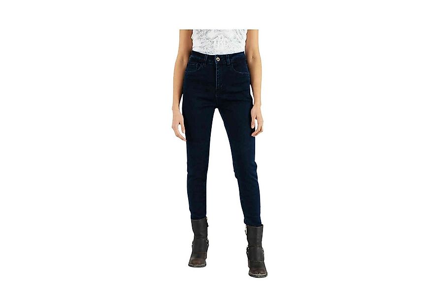 Rokker Motorradhose tech High Waist Blue Damen Motorrad Textilhose Knieprot günstig online kaufen